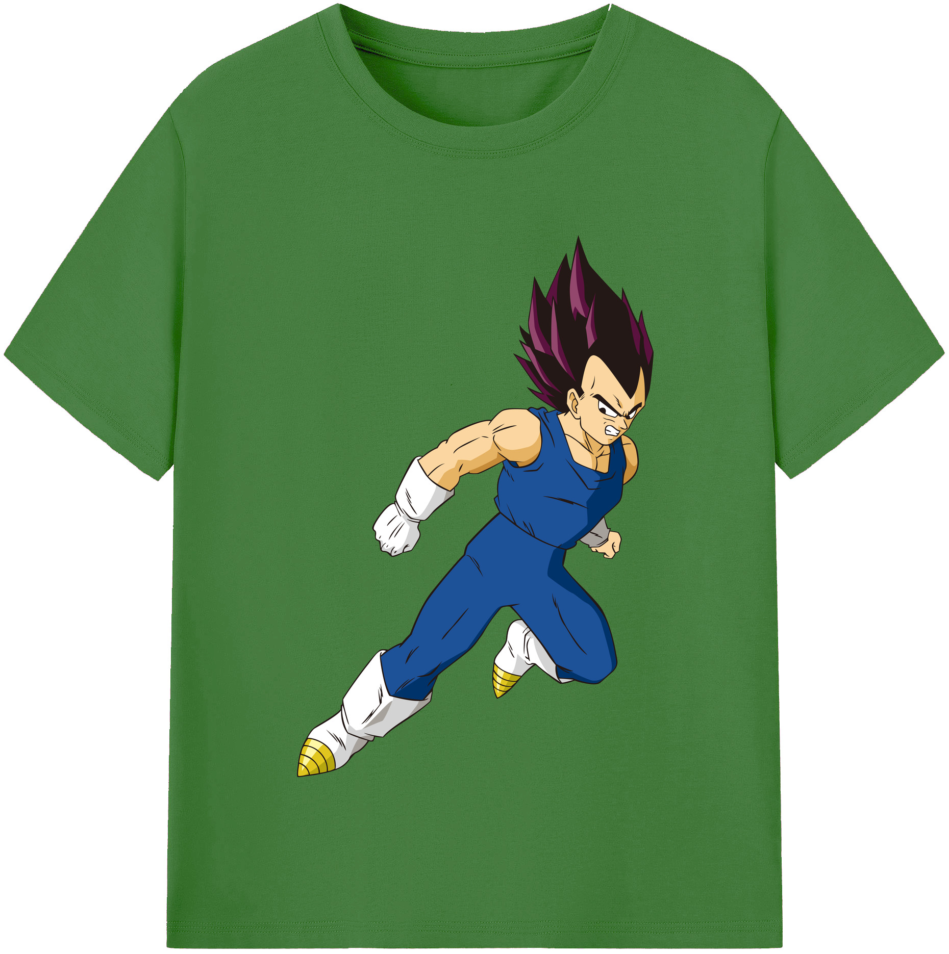 （画像用） ドラゴンボール ベジータ四世（Bejīta Yonsei）DRAGON BALL Vegeta IV レディースカジュアルプリントTシャツ（綿100％）
